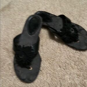 Coach Black Sandals Sleek and Stylish